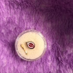 Pair Origami Owl Cincinnati Reds Baseball Charms